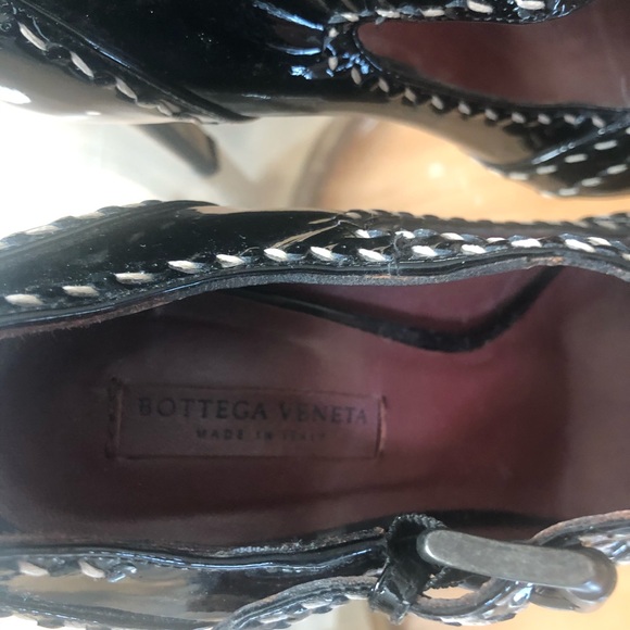 Bottega Veneta Heels Black Patent Leather Size 6.5 - Picture 2 of 8